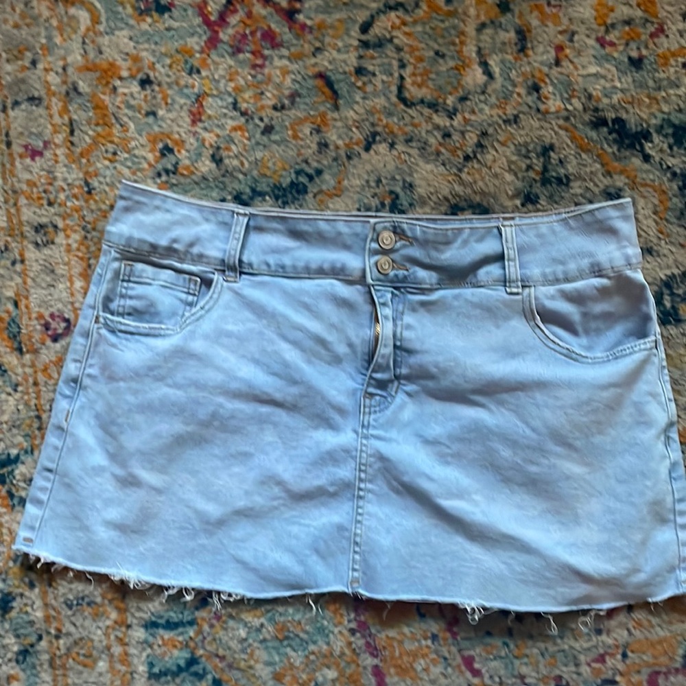 Denim mini skirt by celebrity pink sz 17 woman’s 78 % cotton